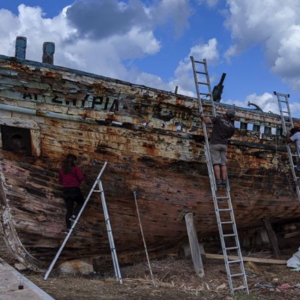 Labelling each exterior timber and feature.