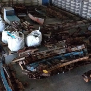 Critical parts of the wooden structure of the boat and its equipment are being stored and studied at the University of Cyprus.