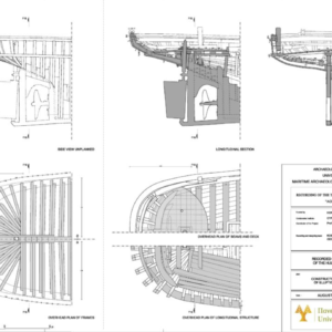 Construction details of the elliptical stern.