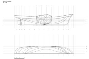 Σχεδιαστική αποτύπωση του σκάφους το 2018.